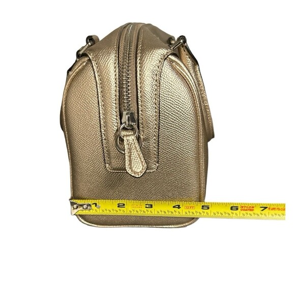 Coach Mini Bennett Satchel Handbag Metallic Platinum - Picture 8 of 10